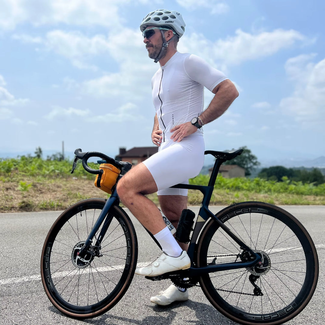 Cuissard Court Confort 8H+ Homme Blanc - ProRace+