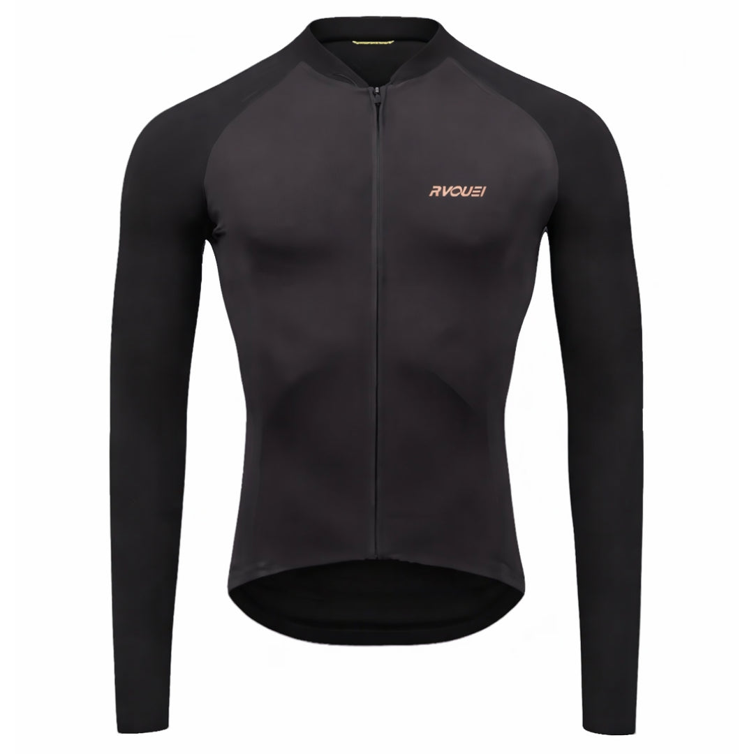 Maillot Long Léger Cyclisme Orange - Confort+