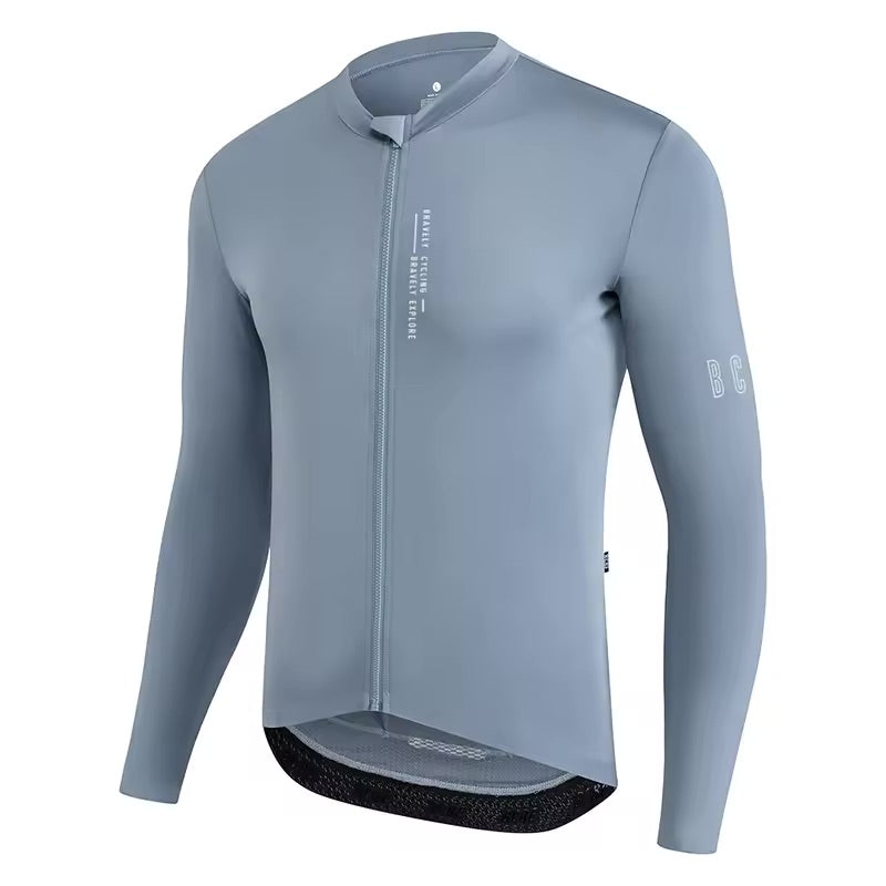 Maillot Long Léger Cyclisme Bleu Marine - ProRace+