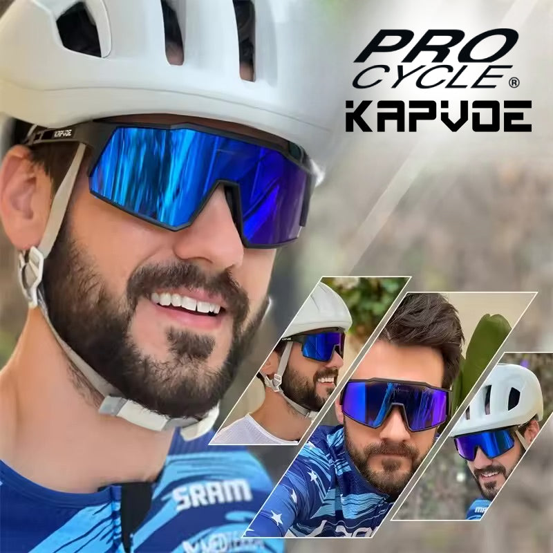 Lunettes Vélo Cyclisme Pro UV400 - Noir / Rouge