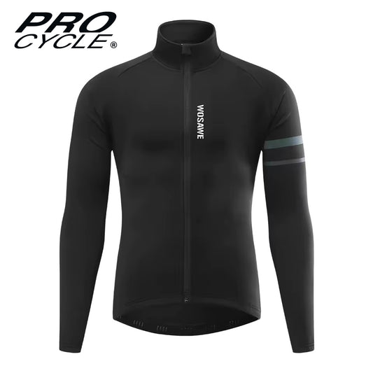 Thermo+ PRO - Veste Cyclisme Hiver Chaude - Noir