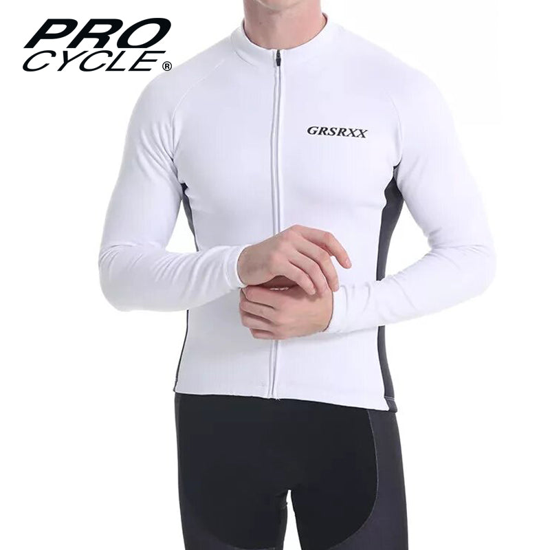 ThermoPRO - Veste Cyclisme Hiver Chaude - Blanc