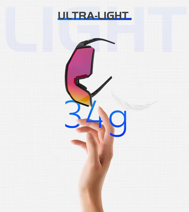 Lunettes Vélo Cyclisme Pro UV400 - Noir / Bleu