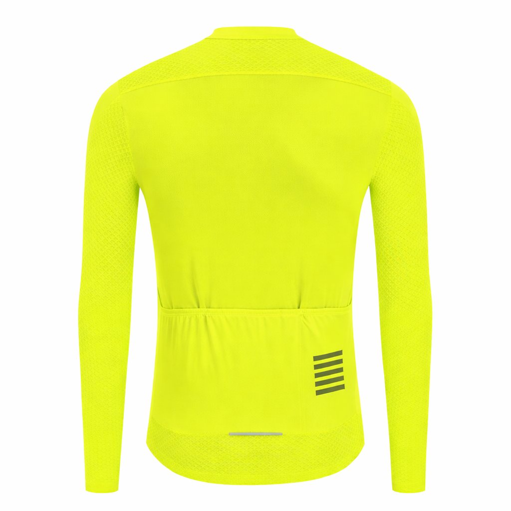 Maillot Long Léger Cyclisme Jaune Fluo - ProRace+