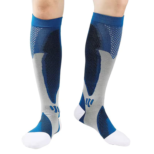 Chaussettes De Compression Sport Bleu - Récup+