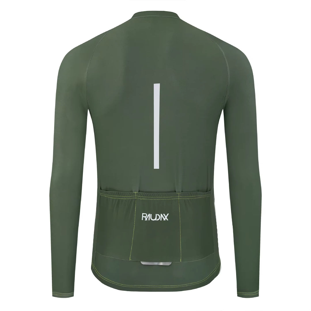 Maillot Long Léger Cyclisme Vert - Confort+