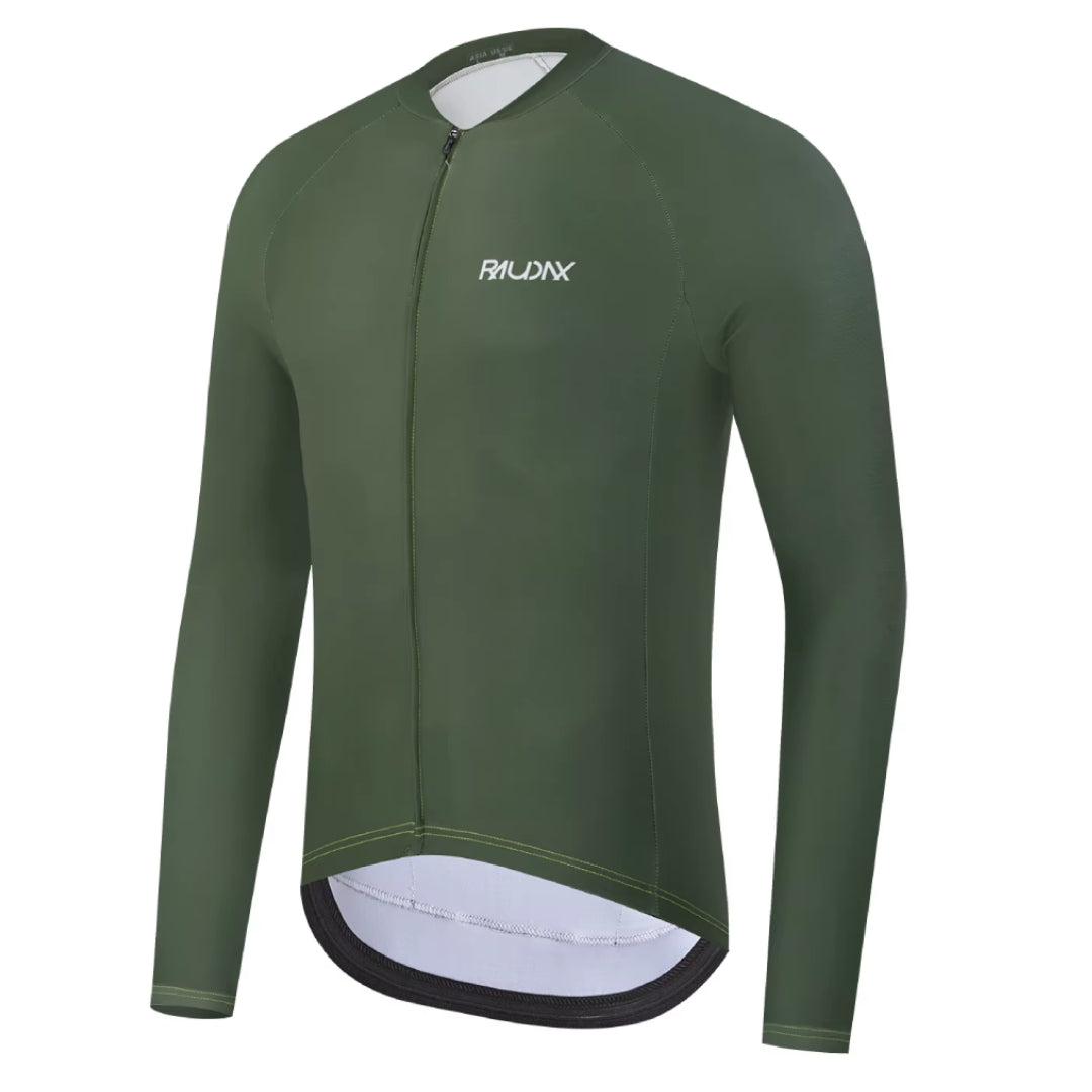 Maillot Long Léger Cyclisme Vert - Confort+