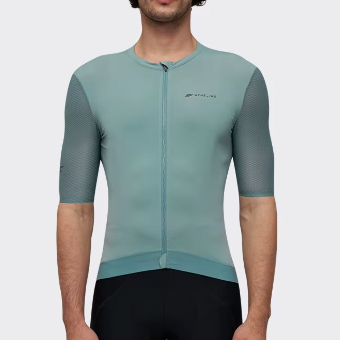 Maillot Court Cyclisme Homme Vert - ProRace+