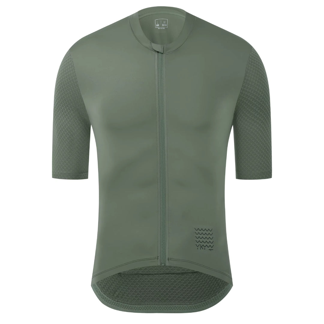 Maillot Court Cyclisme Homme Vert Clair - Fit+