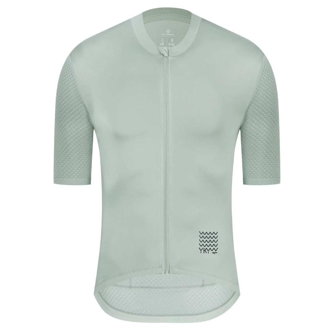 Maillot Court Cyclisme Homme Vert Clair - Fit+