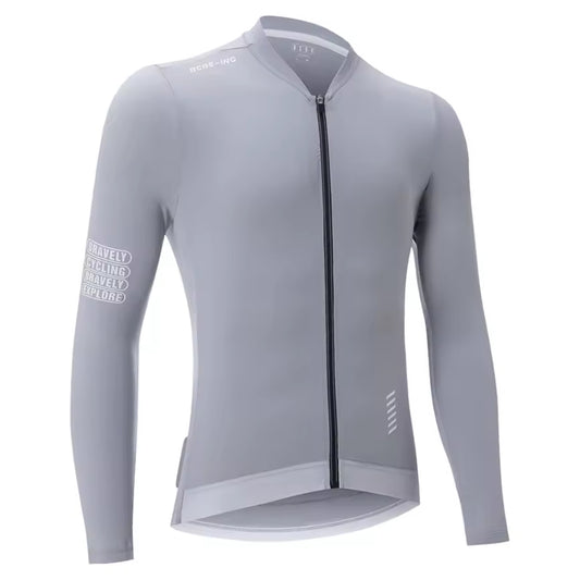 Maillot Long Léger Cyclisme Gris - ProRace+
