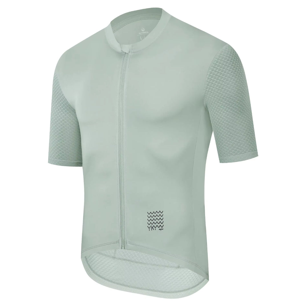 Maillot Court Cyclisme Homme Vert Clair - Fit+