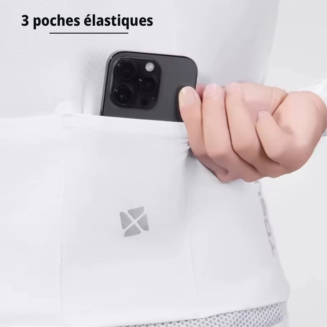 Maillot Long Léger Cyclisme Blanc - ProRace+