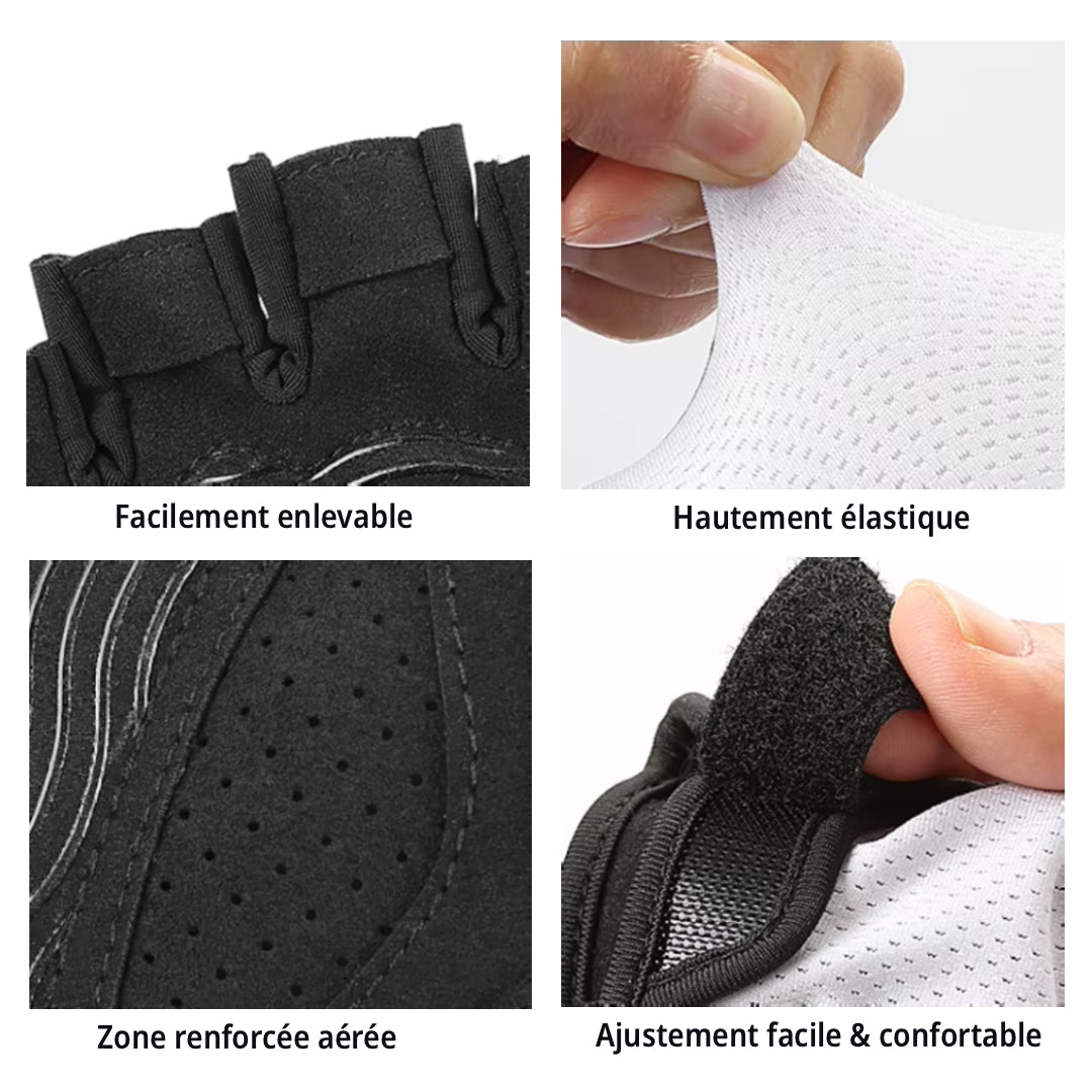 Gants Mitaines Légers Courts Cyclisme - Confort+