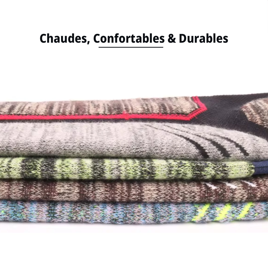 Chaussettes Thermiques Hautes Hiver Orange - Thermo+