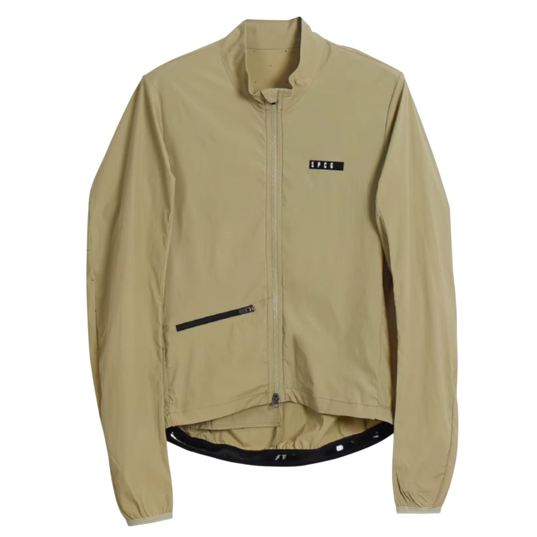 Veste Coupe-Vent Légère Respirante Cyclisme Beige - ProVent+