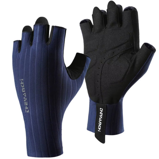 Gants Mitaines Légers Courts Cyclisme Bleu - ProRace+