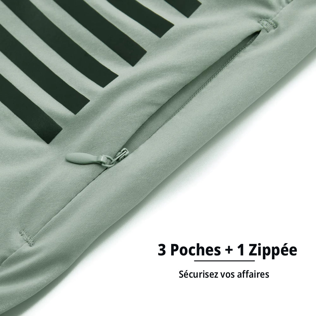 Maillot Court Cyclisme Homme Vert Clair - Fit+