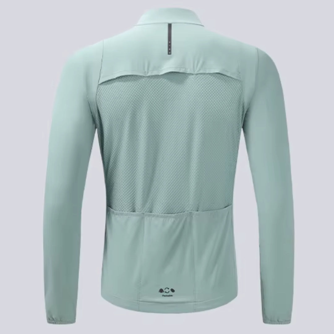 Veste Coupe-Vent Légère Respirante Cyclisme Turquoise - ProVent+