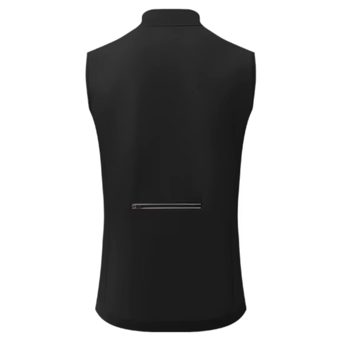 Gilet Thermique Sans Manche Poche Zip Cyclisme Noir - ThermoPro