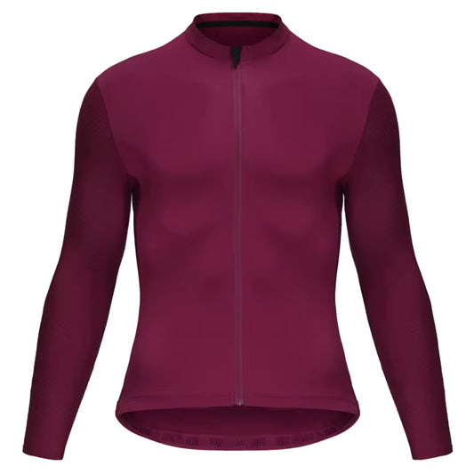 Maillot Long Léger Cyclisme Rouge - ProRace+