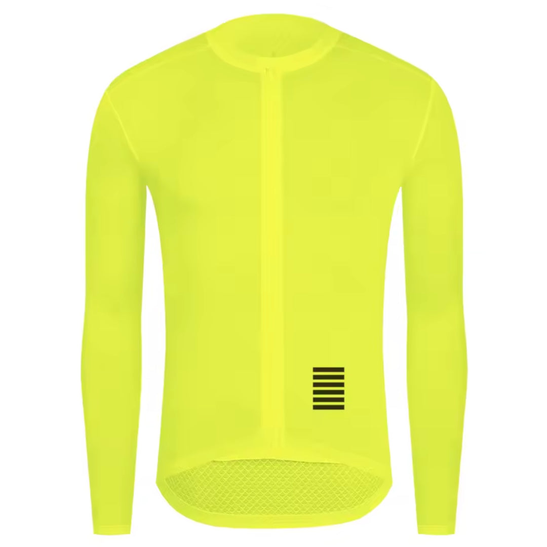 Maillot Long Léger Cyclisme Jaune Fluo - ProRace+