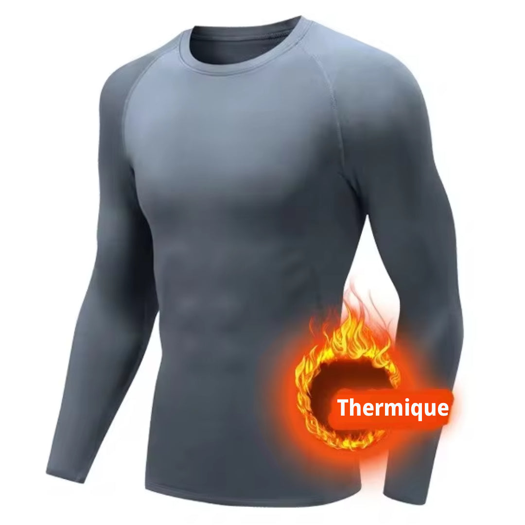 Sous Maillot Thermique Long Cyclisme Bleu - Thermo+