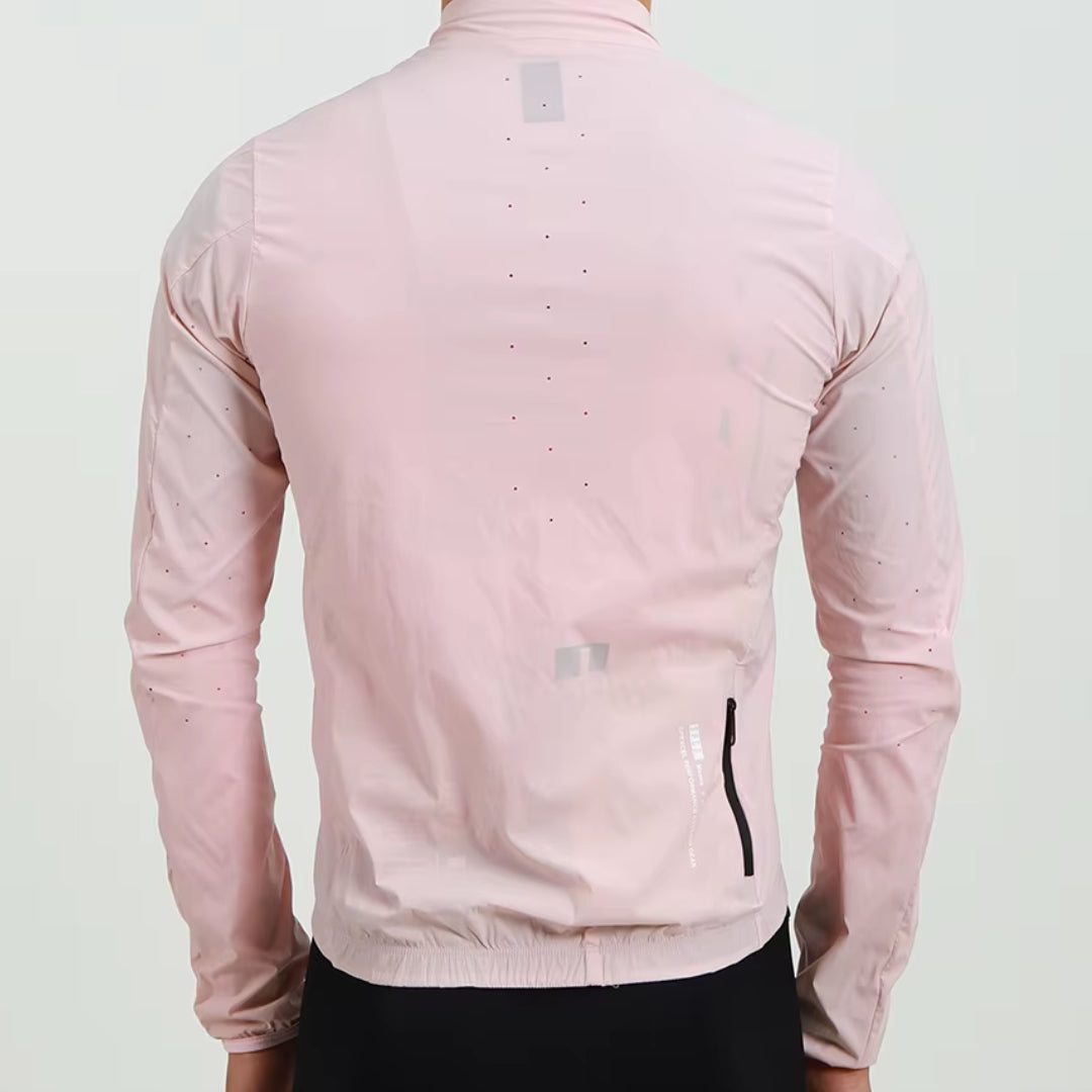 Veste Coupe-Vent Légère Respirante Cyclisme Rose - ProVent+
