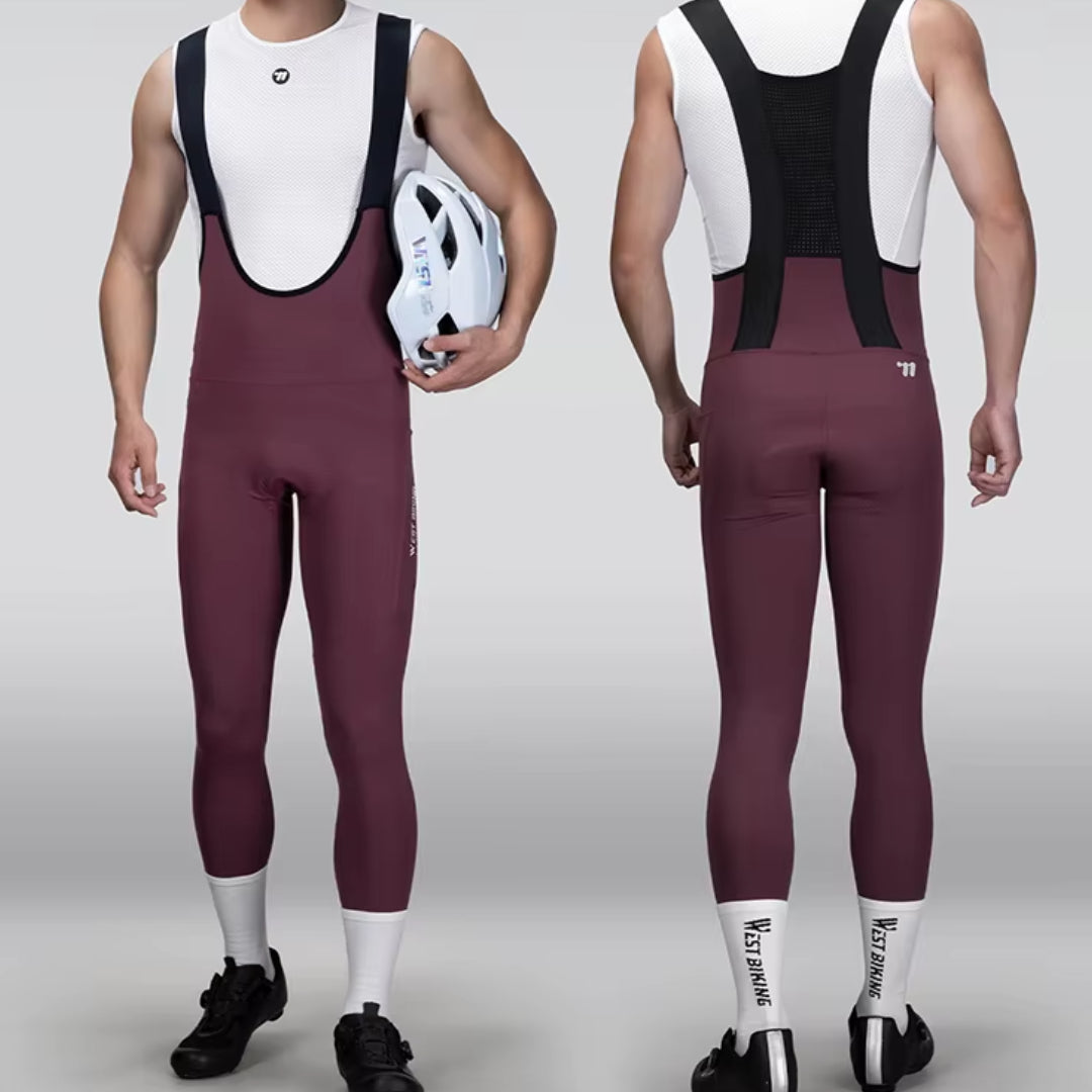 Cuissard Long Printemps/Automne Cyclisme Rouge - ProConfort+