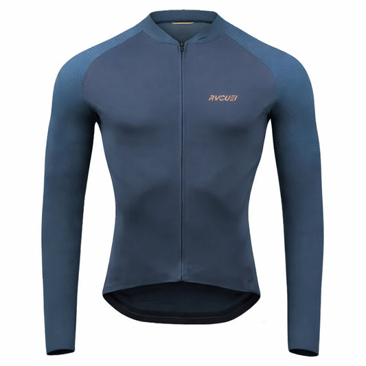 Maillot Long Léger Cyclisme Bleu - Confort+