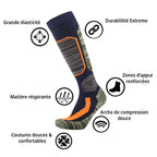 Chaussettes Thermiques Hautes Hiver - Thermo+