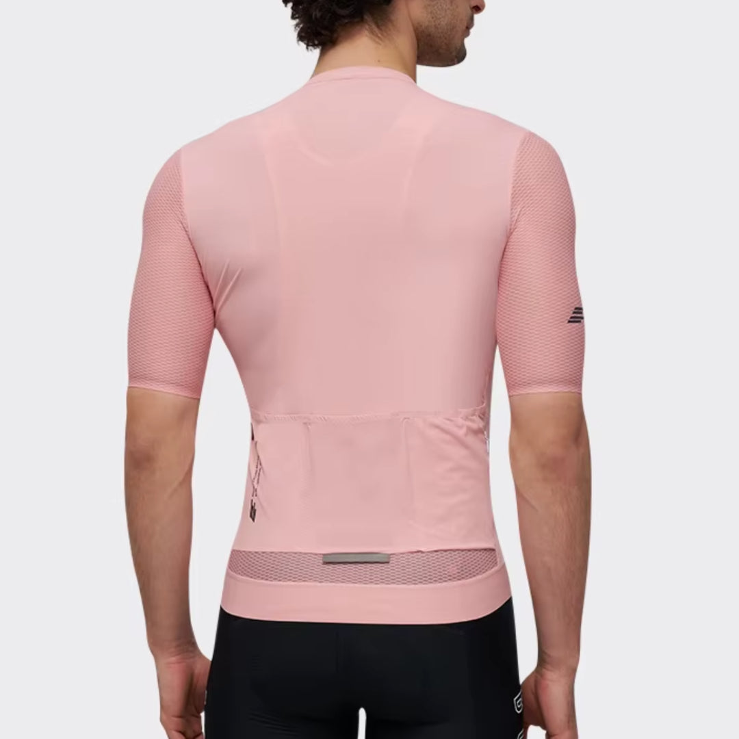 Maillot Court Cyclisme Homme Rose - ProRace+