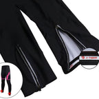 Cuissard Long Printemps/Automne Cyclisme Femme Noir/Rose - Confort+