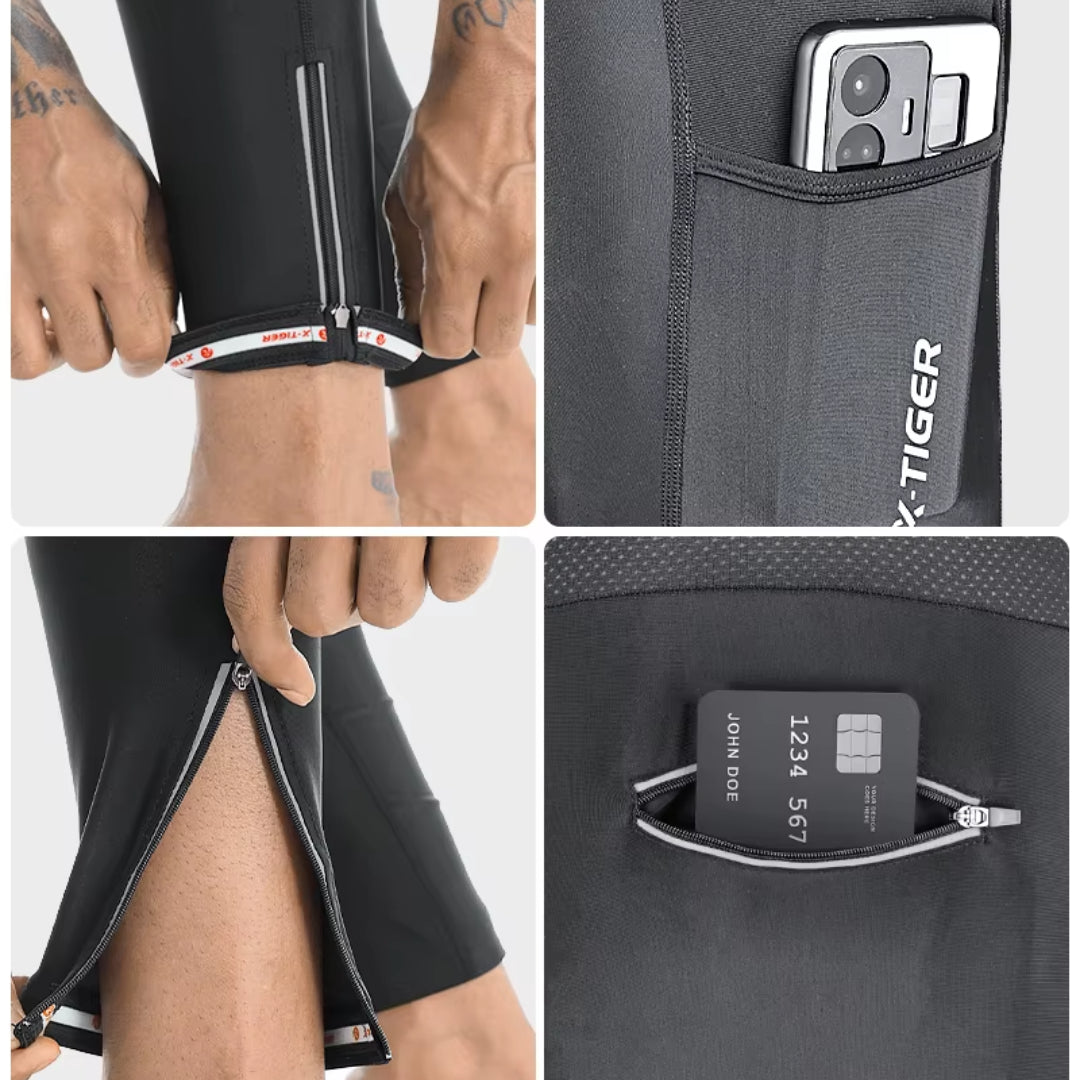 Cuissard Thermique Long Hiver Cyclisme Noir - Confort+