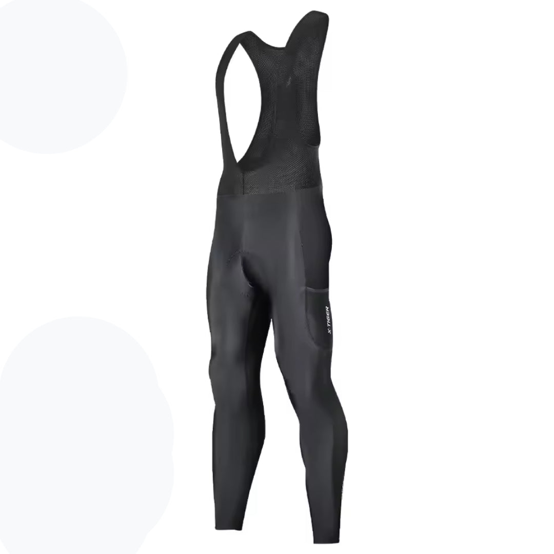 Cuissard Thermique Long Hiver Cyclisme Noir - Confort+