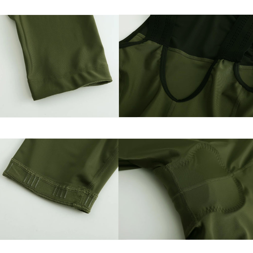 Cuissard Long Printemps/Automne Cyclisme Vert - Confort+