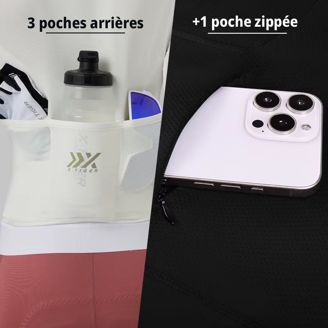 Maillot Long Léger Cyclisme Femme Noir - ProRace+