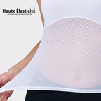 Sous Maillot Technique Sans Manche Femme Blanc - ProRace+