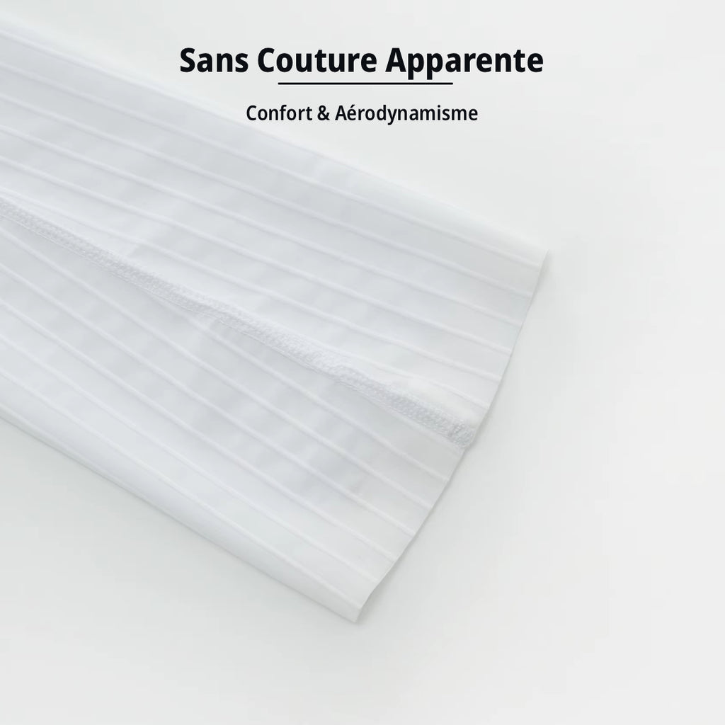 Manchettes Légères Aérodynamiques Cyclisme Blanc - ProRace+