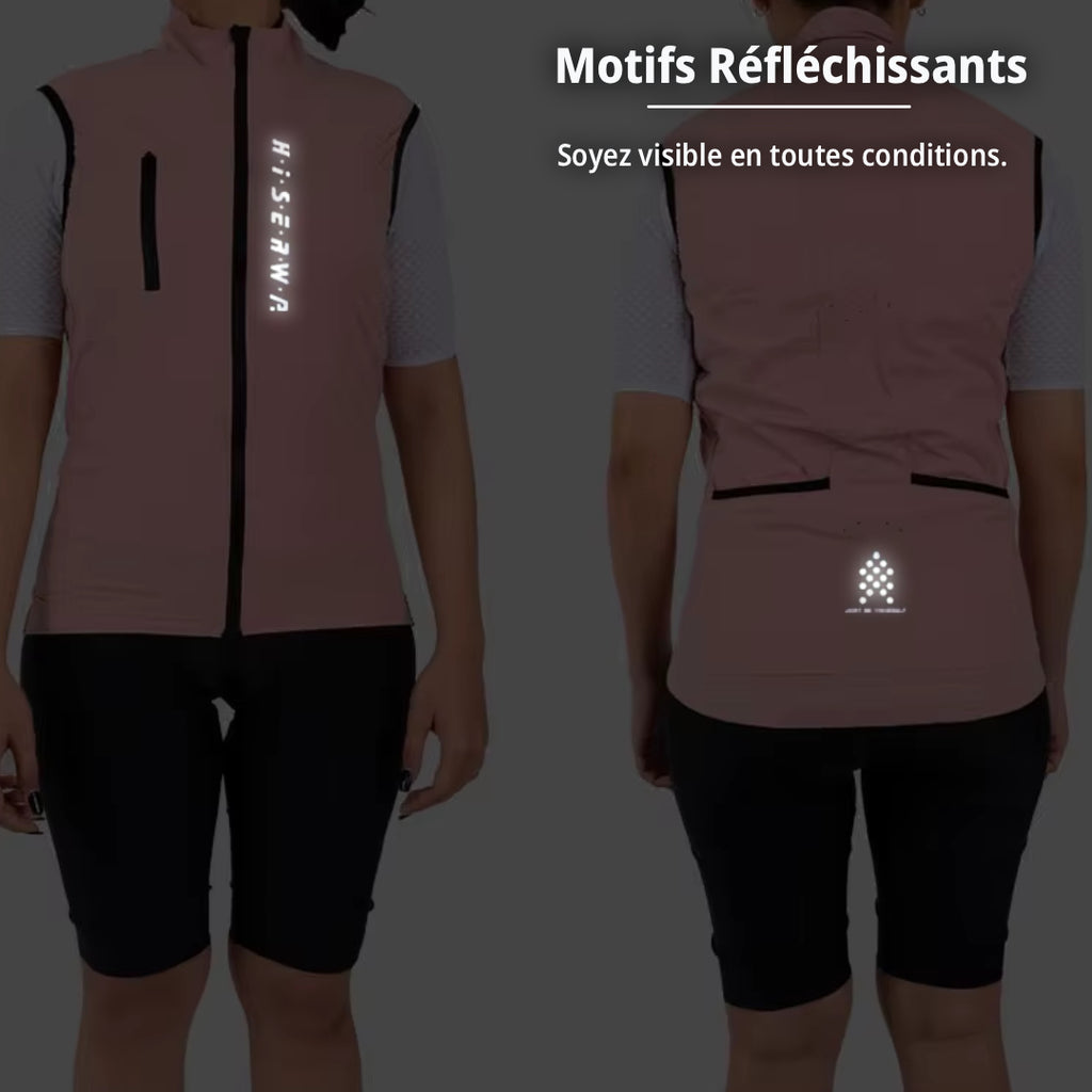Gilet Léger Sans Manche Cyclisme Femme - ProVent+