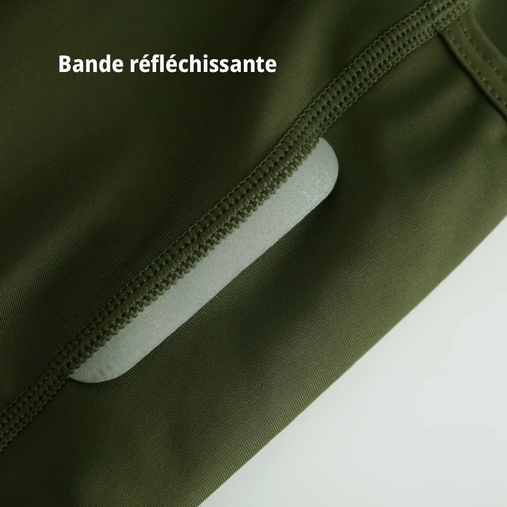 Cuissard Long Printemps/Automne Cyclisme Vert - Confort+