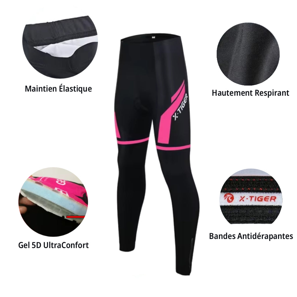 Cuissard Confort 6H+ Femme Rose/Noir - Confort+