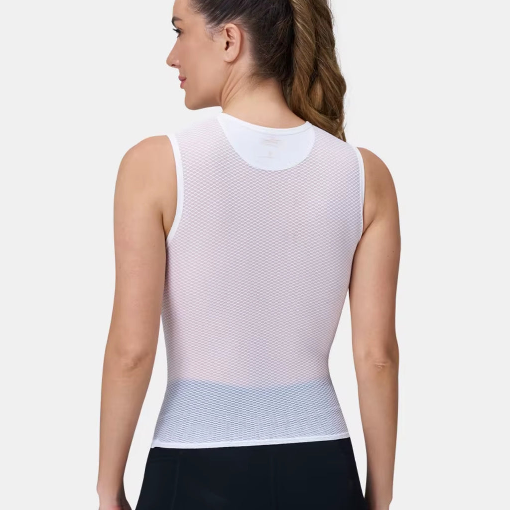 Sous Maillot Technique Sans Manche Femme Blanc - ProRace+