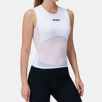 Sous Maillot Technique Sans Manche Femme Blanc - ProRace+