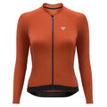 Maillot Long Léger Cyclisme Femme Marron - ProRace+
