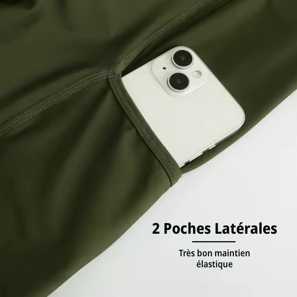 Cuissard Long Printemps/Automne Cyclisme Vert - Confort+