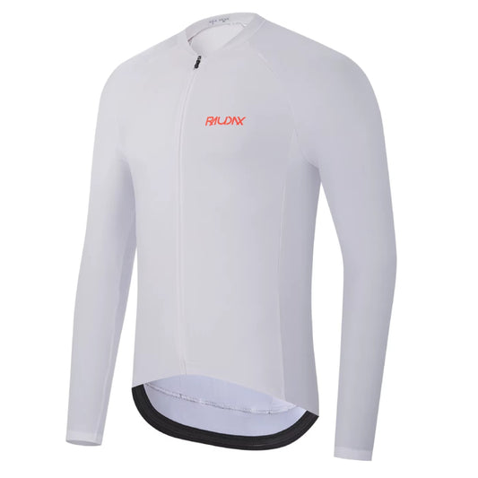 Maillot Long Léger Cyclisme Blanc- Confort+
