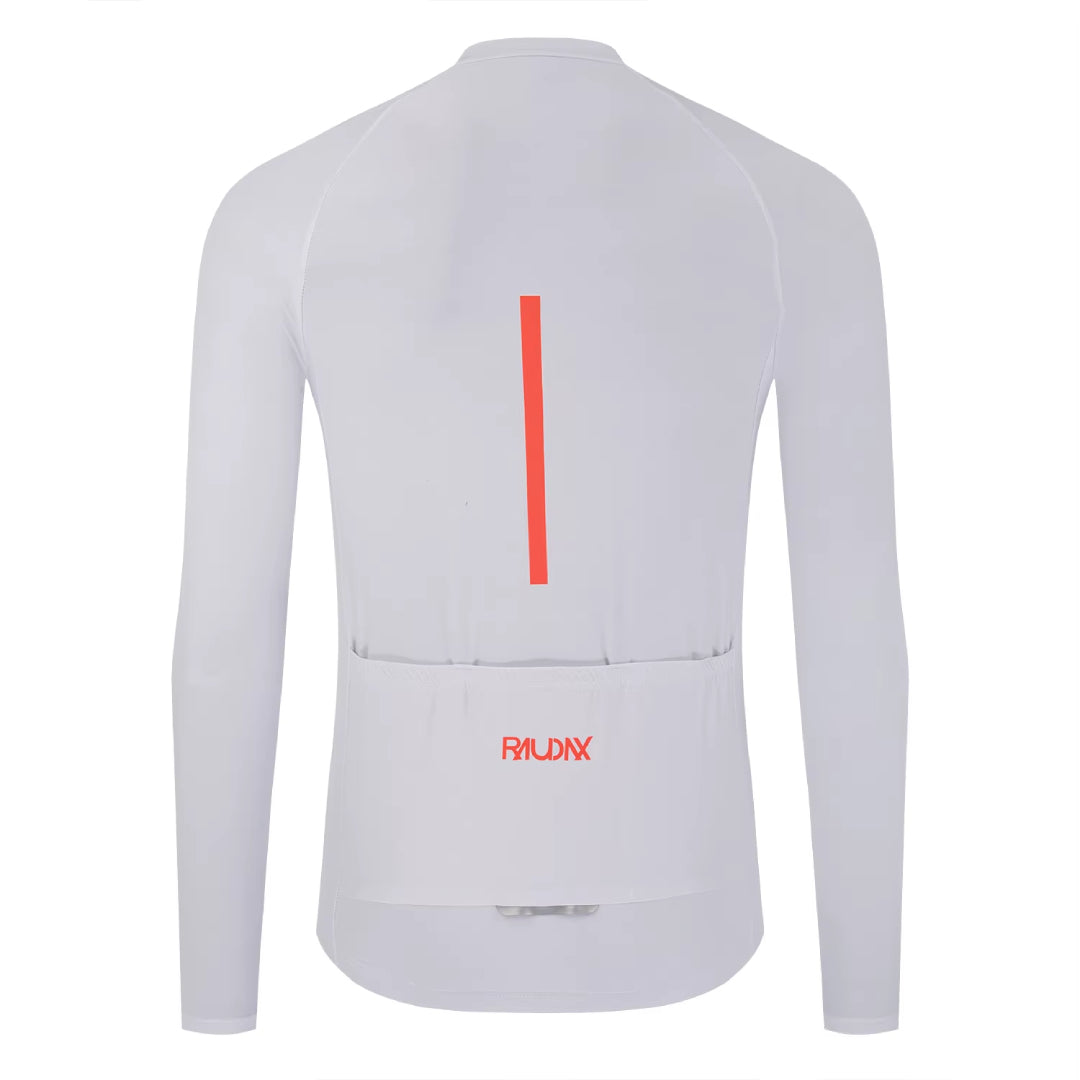 Maillot Long Léger Cyclisme Blanc- Confort+