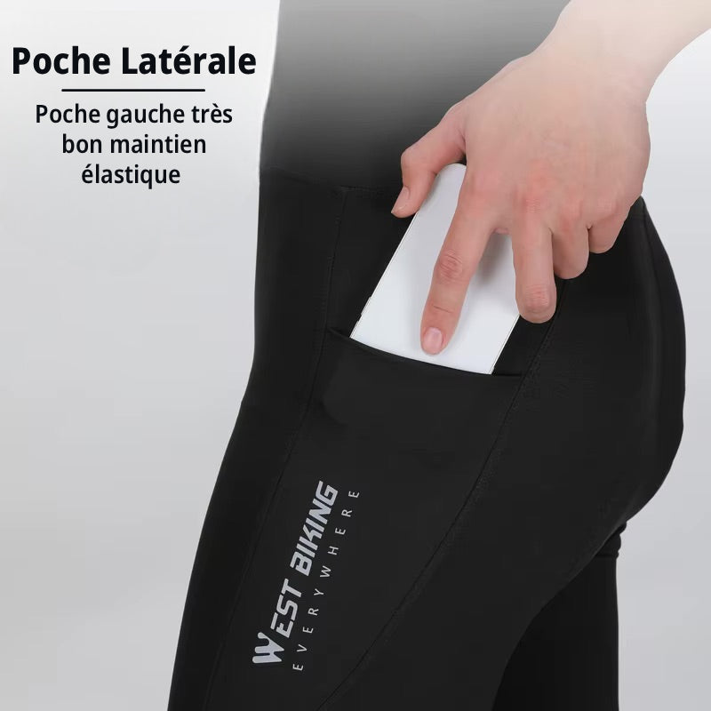 Cuissard Long Printemps/Automne Cyclisme Rouge - ProConfort+