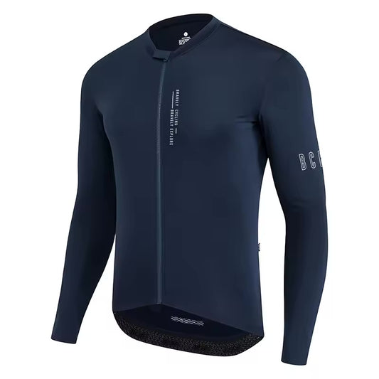 Maillot Long Léger Cyclisme Bleu Marine - ProRace+